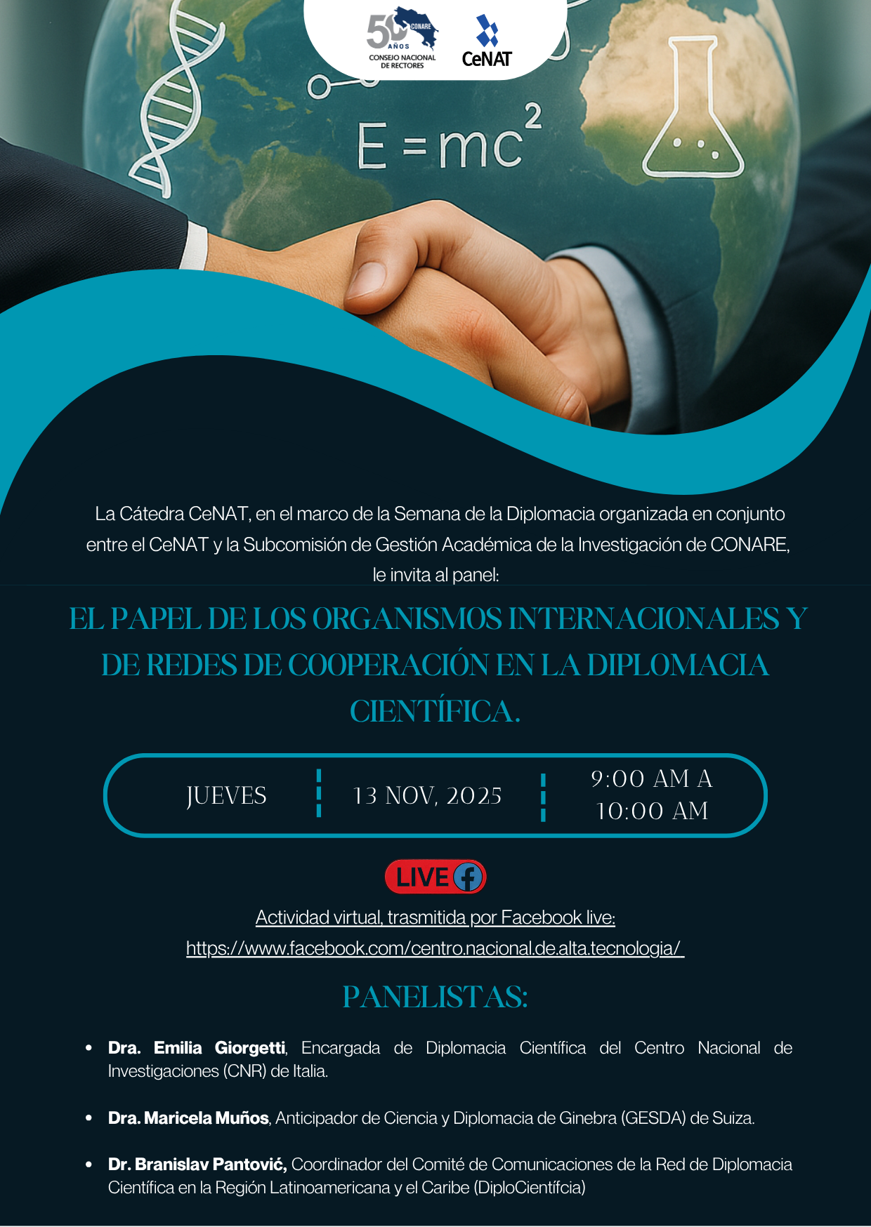 “El papel de los organismos internacionales y de redes de cooperación en la diplomacia científica.”